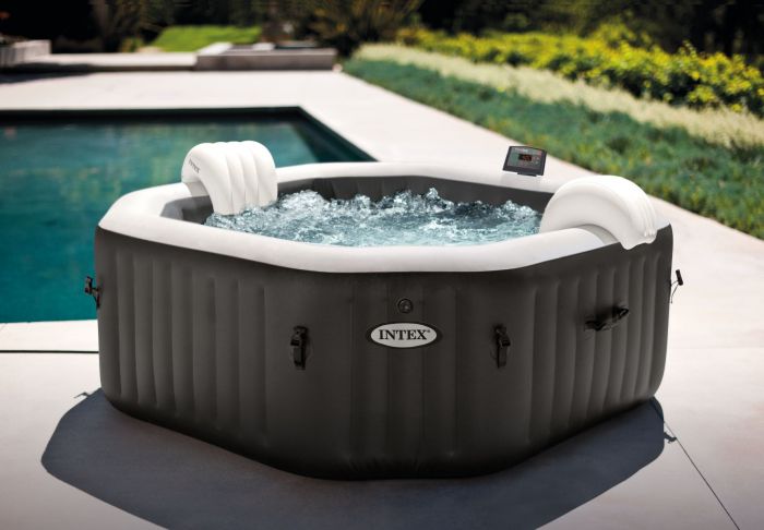 4 Persoons Carbone Jet & Bubble Deluxe - Intex PureSpa - WiFi