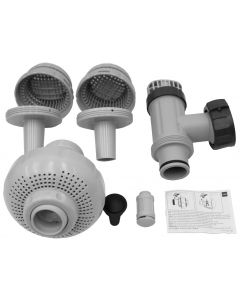 LARGE POOL 1-1/2" (38MM) INLET AND OUTLET FITTINGS SET FOR PUMP W/ SYSTEM FLOW RATE 1900-2500GPH  (IO)