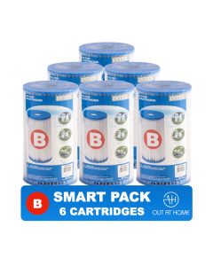 SMART PACK 6 st. Intex Filter Cartridge Type B